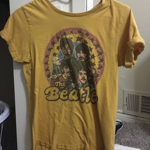 yellow beatles shirt